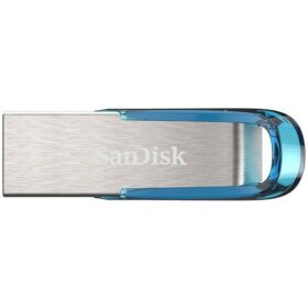 STICK SanDisk Ultra Flair - 64 GB - 3.2 Gen 1 - Blau - Silber