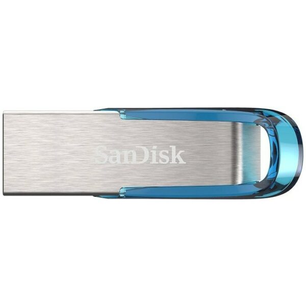 STICK SanDisk Ultra Flair - 64 GB - 3.2 Gen 1 - Blau - Silber