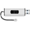 STICK MEDIARANGE MR918 - 128 GB - USB Type-A / Micro-USB - 3.2 Gen 1 - Dia - Schwarz - Silber