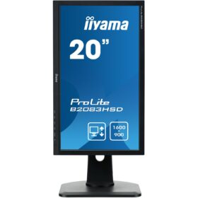 51cm/20" (1600x900) Iiyama ProLite B2083HSD-1 DVI/VGA/Speaker Black