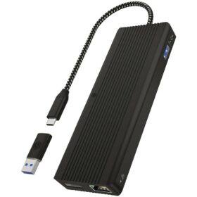 Dockingstation für PC/Notebook 2xHDMI/2xDisplayPort/3xUSB-A/USB-C ICY BOX Black