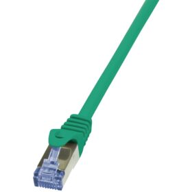 Patchkabel CAT6a RJ45 S/FTP 7,5m Green LogiLink PrimeLine PIMF LSZH