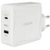 Charger LogiLink 2xUSB-C 40 W White