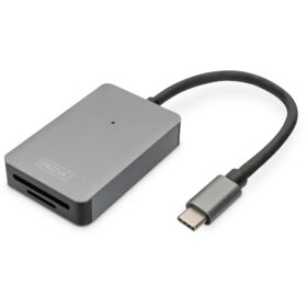 CardReader USB-C DIGITUS 2 Anschlüsse UHS-II SD4.0 TF4.0 300Mb/s