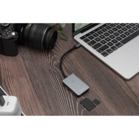 CardReader USB-C DIGITUS 2 Anschlüsse UHS-II SD4.0 TF4.0 300Mb/s