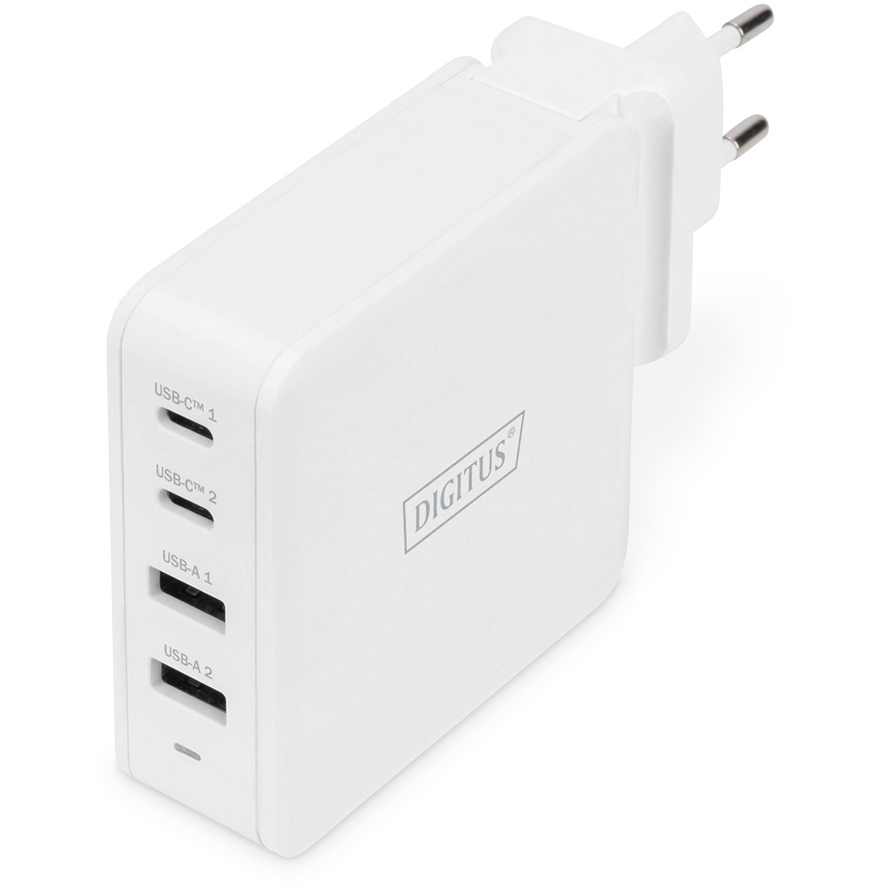 Charger 100W 2x USB-C 2x USB-A PD 3.0 DIGITUS weiß