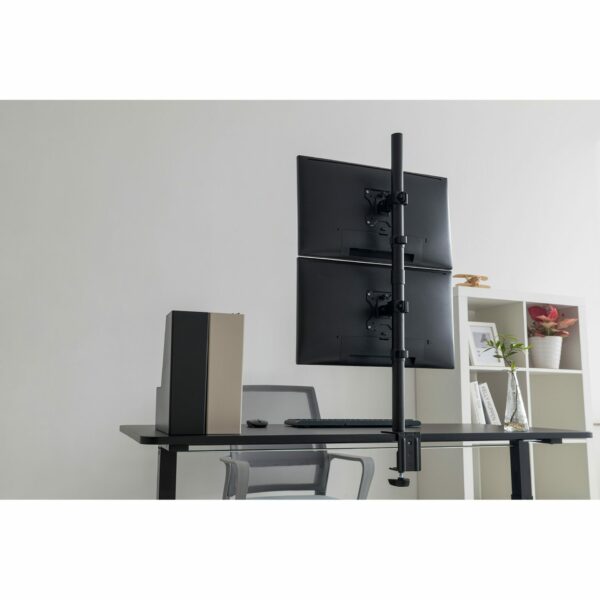 Tischhalterung für 2 Monitore Vertikal 2x 17-32" 2x 8KG DIGITUS schwarz Gasdruckfeder DA-90438