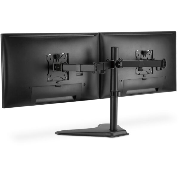 Monitorhalterung für 2 Monitore 2x 15-32" 2x 8KG DIGITUS schwarz Standfuß DA-90401