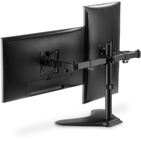 Monitorhalterung für 2 Monitore 2x 15-32" 2x 8KG DIGITUS schwarz Standfuß DA-90401