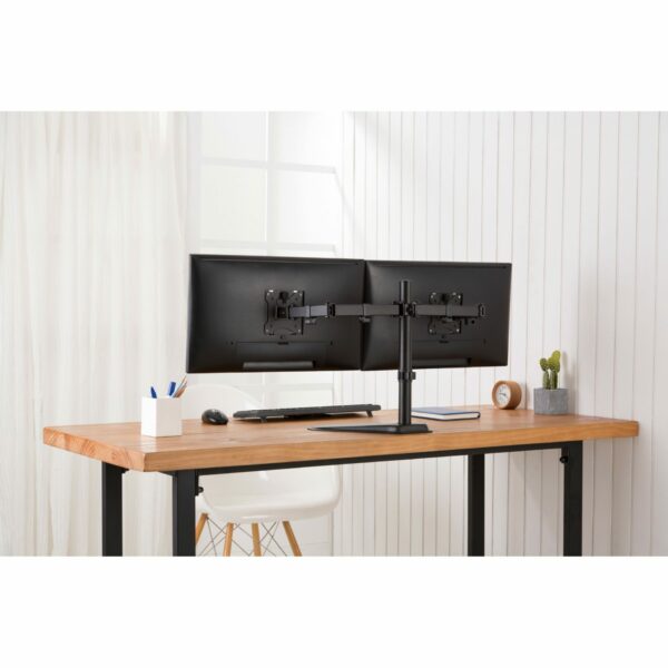 Monitorhalterung für 2 Monitore 2x 15-32" 2x 8KG DIGITUS schwarz Standfuß DA-90401