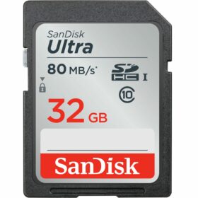 32GB SanDisk SDHC Ultra C10 UHS-I 80MB/s