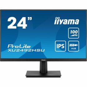 61cm/24" (1920x1080) Iiyama ProLite XU2492HSU-B6 16:9 FHD IPS 100Hz 0,4ms HDMI DP USB Speaker Black