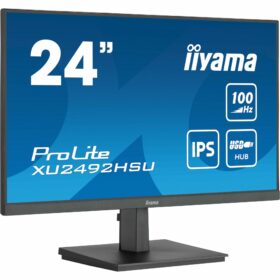 61cm/24" (1920x1080) Iiyama ProLite XU2492HSU-B6 16:9 FHD IPS 100Hz 0,4ms HDMI DP USB Speaker Black