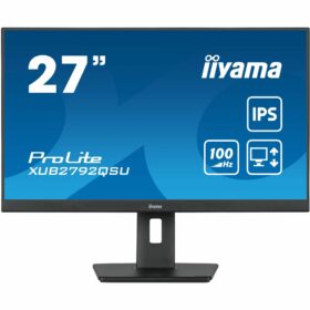 68,5cm/27" (2560x1440) Iiyama ProLite XUB2792QSU-B6 16:9 WQHD IPS 100Hz 0,4ms HDMI DP USB Pivot Speaker Black
