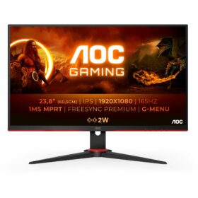 60cm/23,8" (1920x1080) AOC Gaming 24G2SPAE/BK G2 Series 1ms 165 Hz 2x HDMI VGA DP LS Black Red
