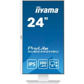 61cm/24" (1920x1080) Iiyama ProLite XUB2492HSU-W6 16:9 FHD IPS 100Hz 0,4ms HDMI DP Pivot Speaker White