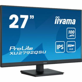 68,5cm / 27" (2560x1440) Iiyama 27iW WQHD IPS HDMI DP LS Black